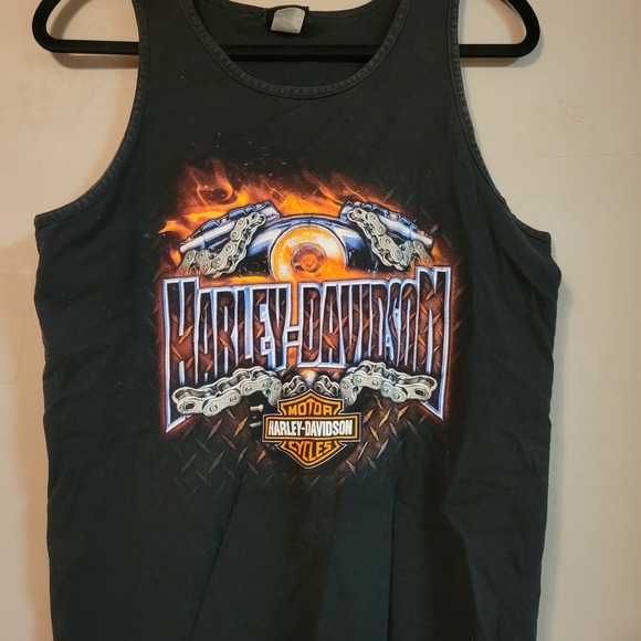 Harley-Davidson Black Graphic Tank Top - Picture 1 of 3